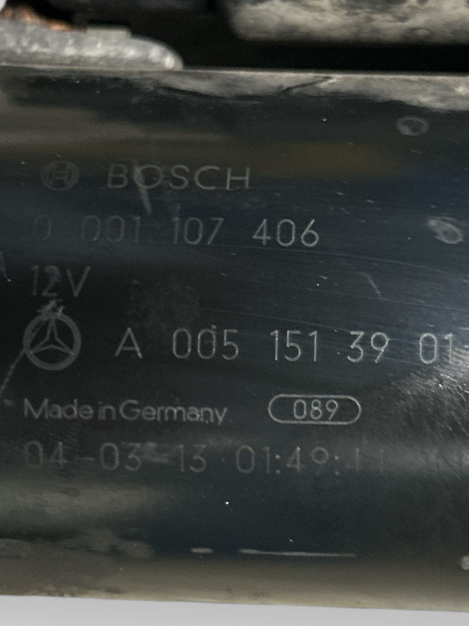 1.8 Benzina (2000 > 2007) cod.A0051513901 Motorino Avviamento Mercedes Benz Classe C (W203) - F&P CRASH SRLS - Ricambi Usati