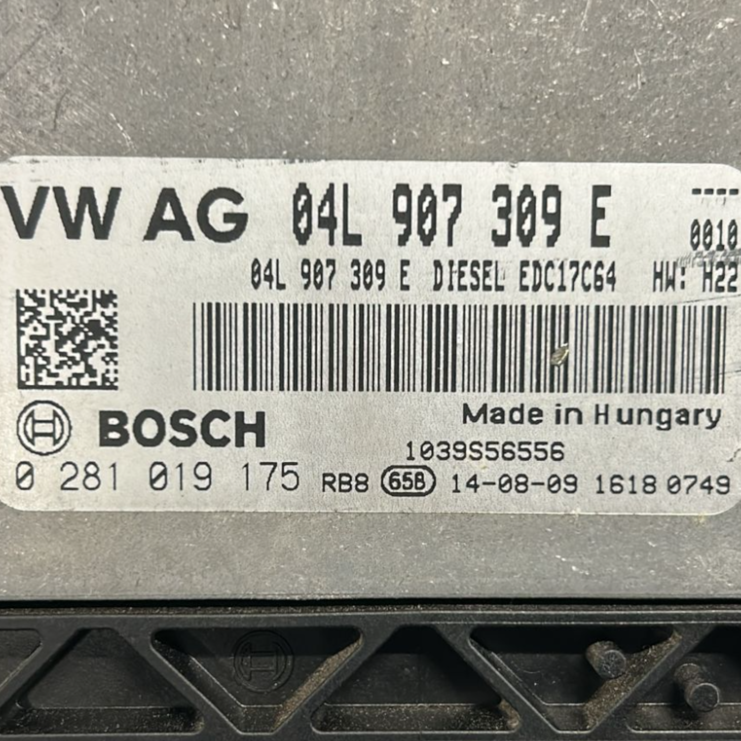 Steuergerät Motor Audi A3 8V 1.0 Diesel Cod: 04L907309E (2012 > 2020) 