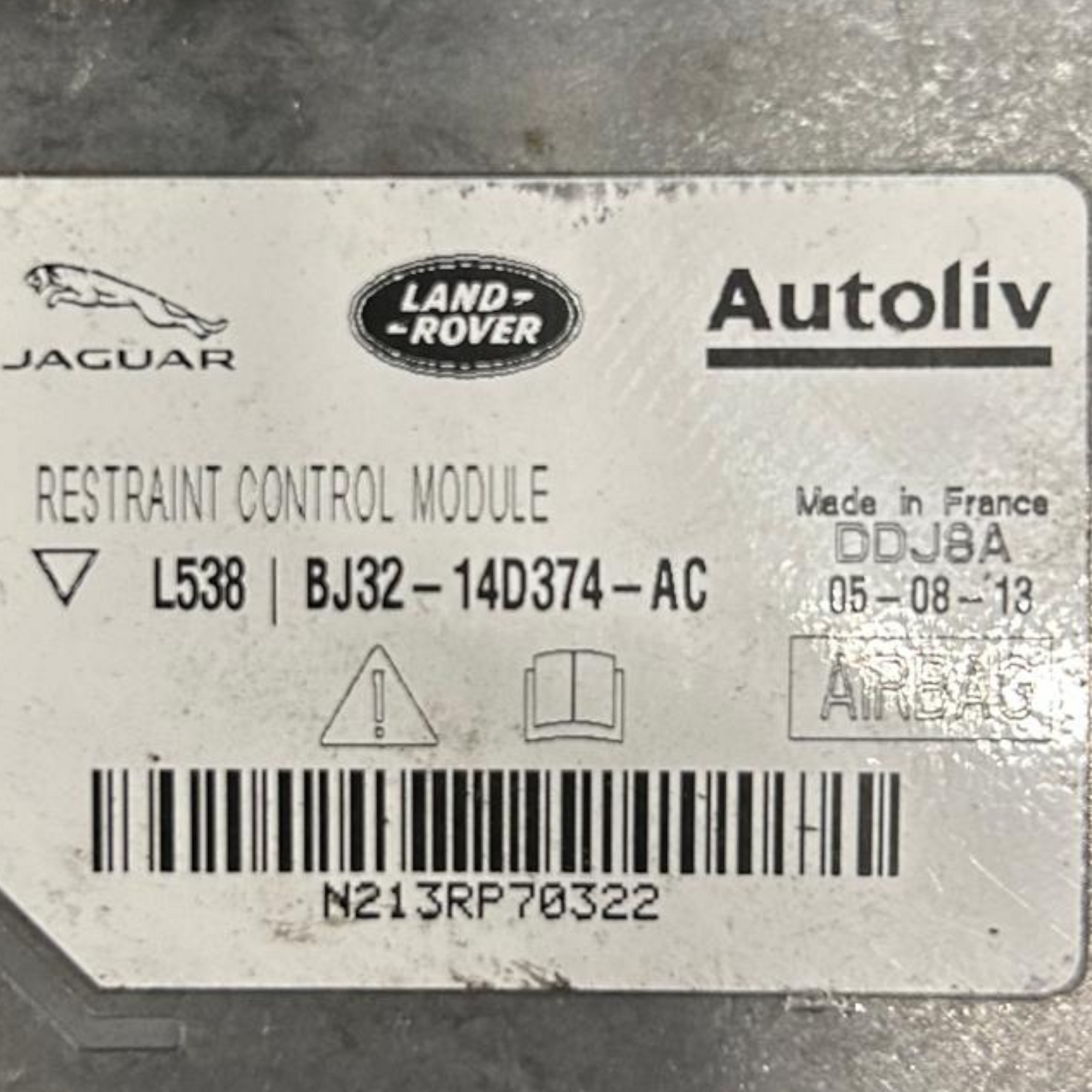 Centralina airbag range rover evoque cod:BJ32-14D374-AC (2011 > 2018)