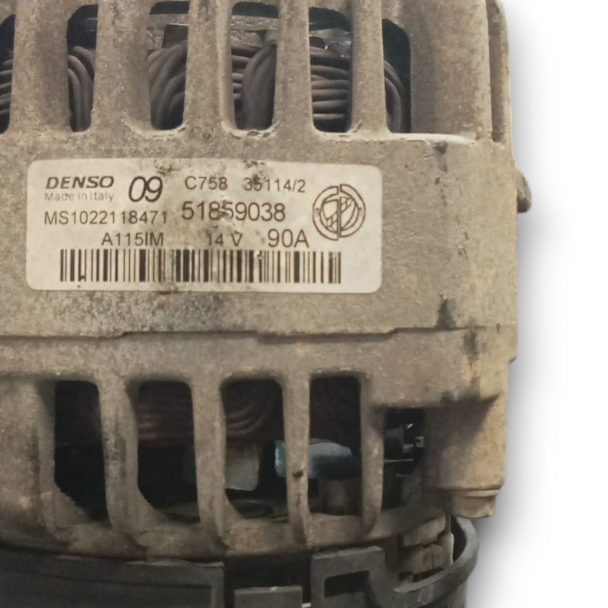 Alternator fiat panda (169) koda . 51859038 1.2 bencin (2003 > 2012) 