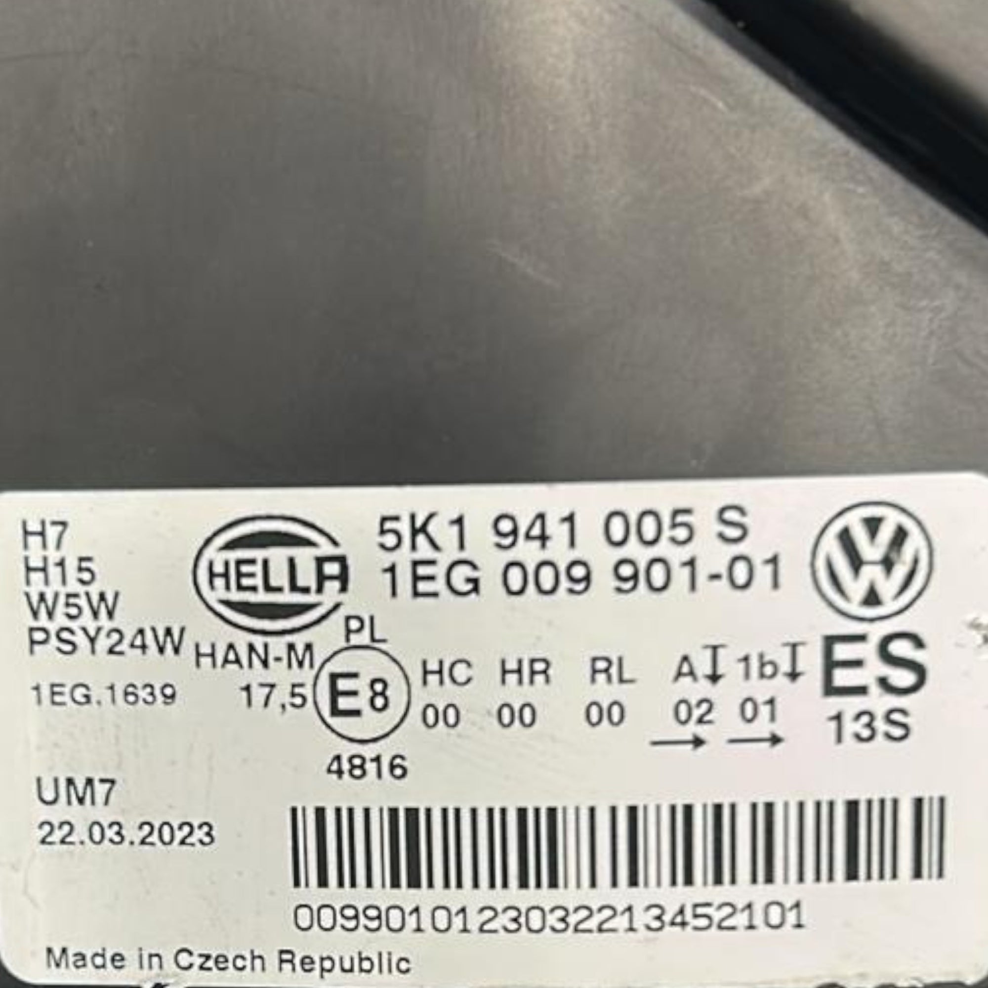 Voorlicht / koplamp links volkswagen golf vi cod:5K1941005S (2008 > 2012) 
