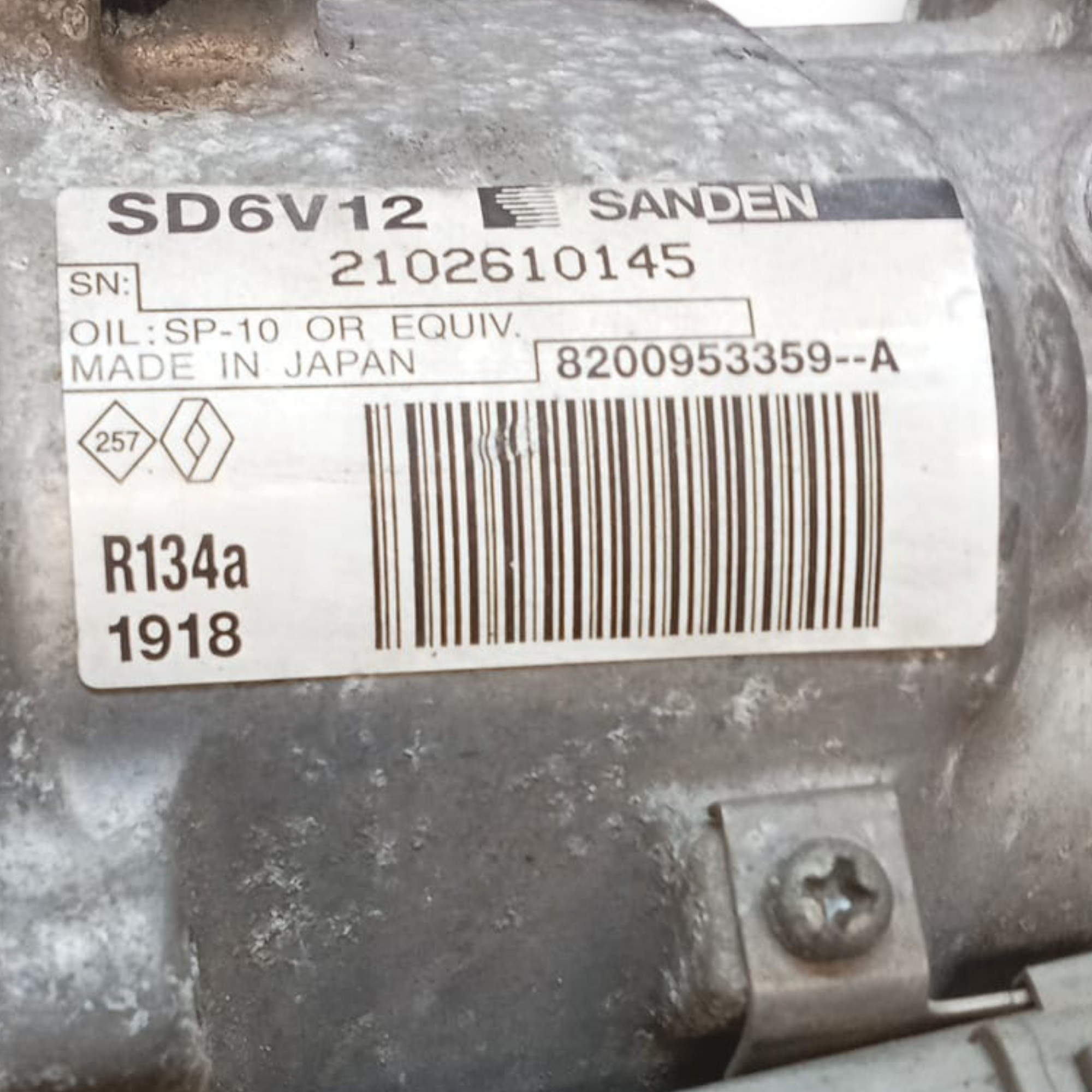 kompresor klimatske naprave renault clio 3a koda . 8200953359 za 1.5 dizel (2005 > 2013) 