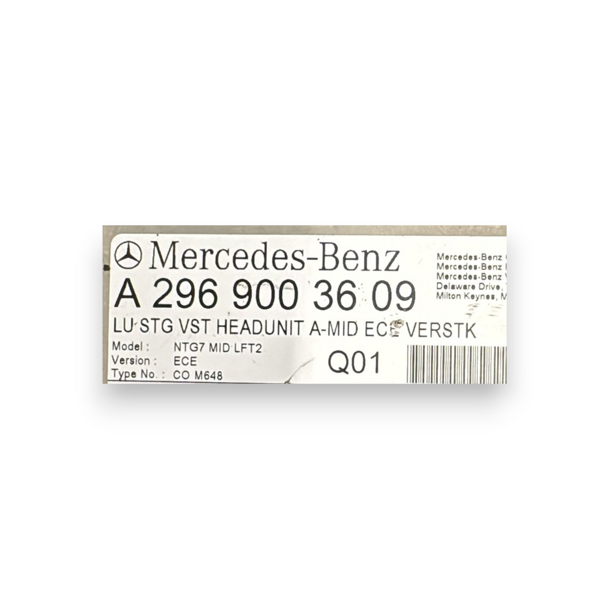 Centralina autoradio Mercedes Benz GLC (W253) cod.A2969003609 (2021-)