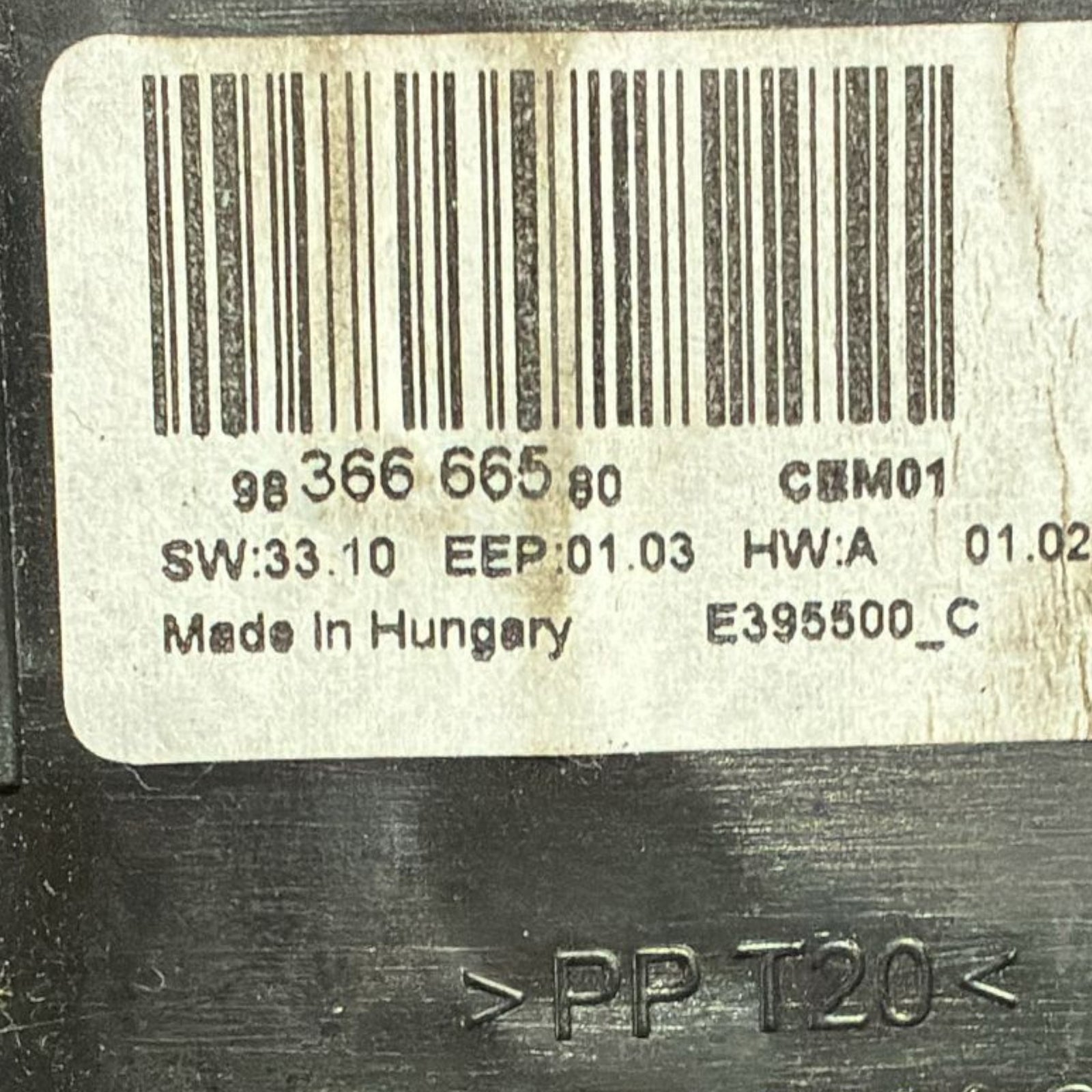 Контролен модул на климатичната система за Citroen C3 III код . 9836666580 (2016 >) 