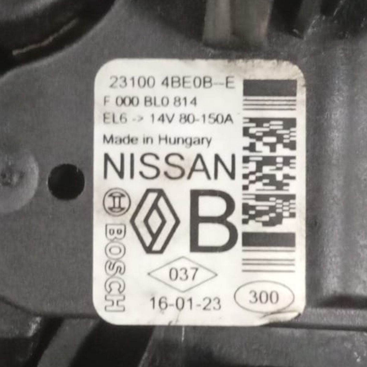Alternatore Nissan Qashqai (J12) cod . 231004be0b 1.3 benzina (2021 >)