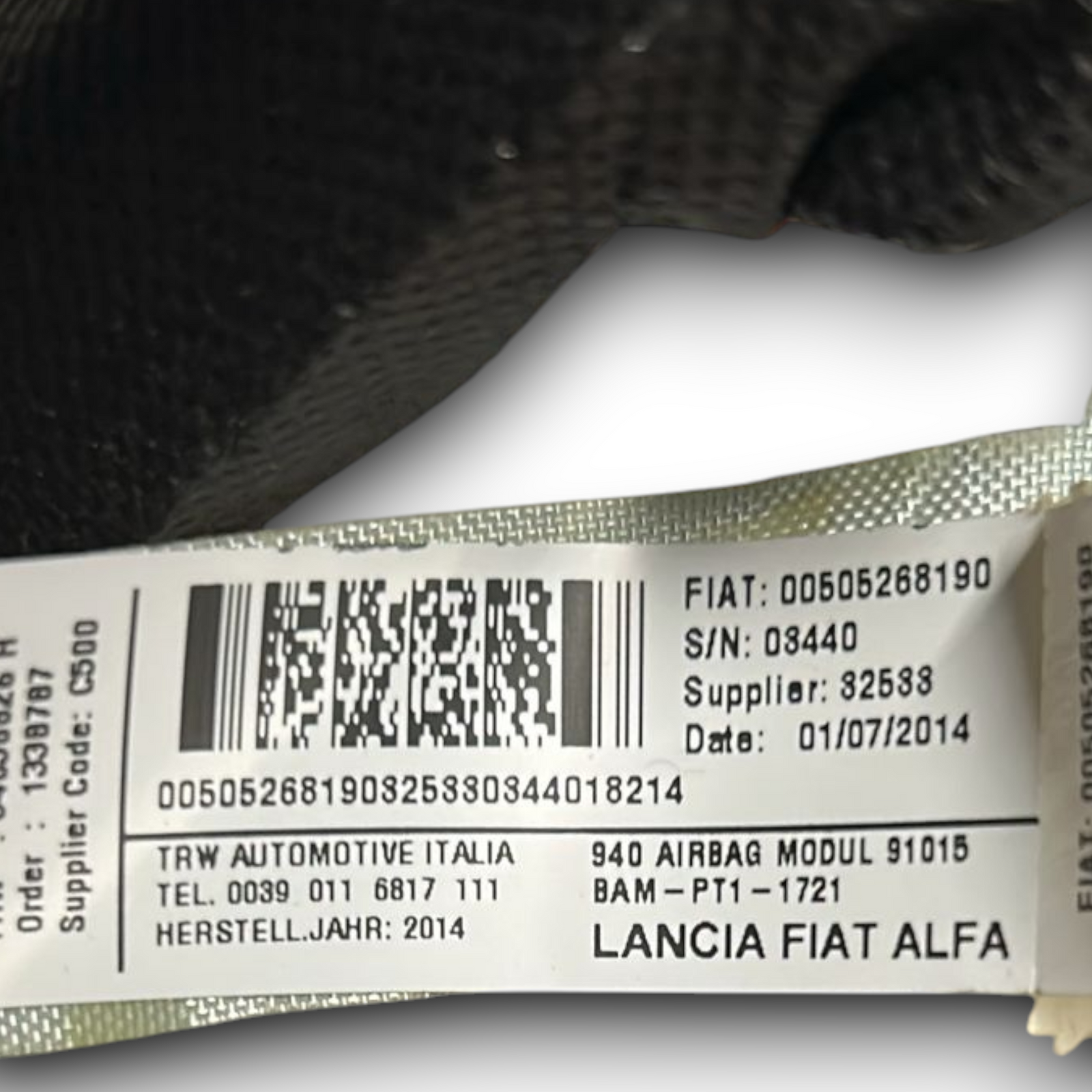 Zračni jopič spredaj desno alfa romeo giulietta koda:00505268190 (2010 > 2020) 