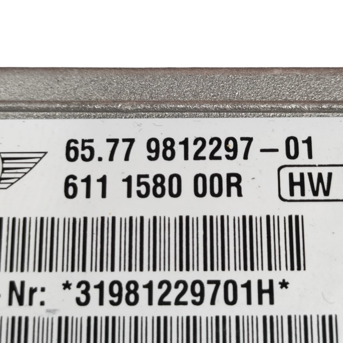 Koda krmilne enote zračne blazine Mini paceman: 6577981229701 (2012-2016)