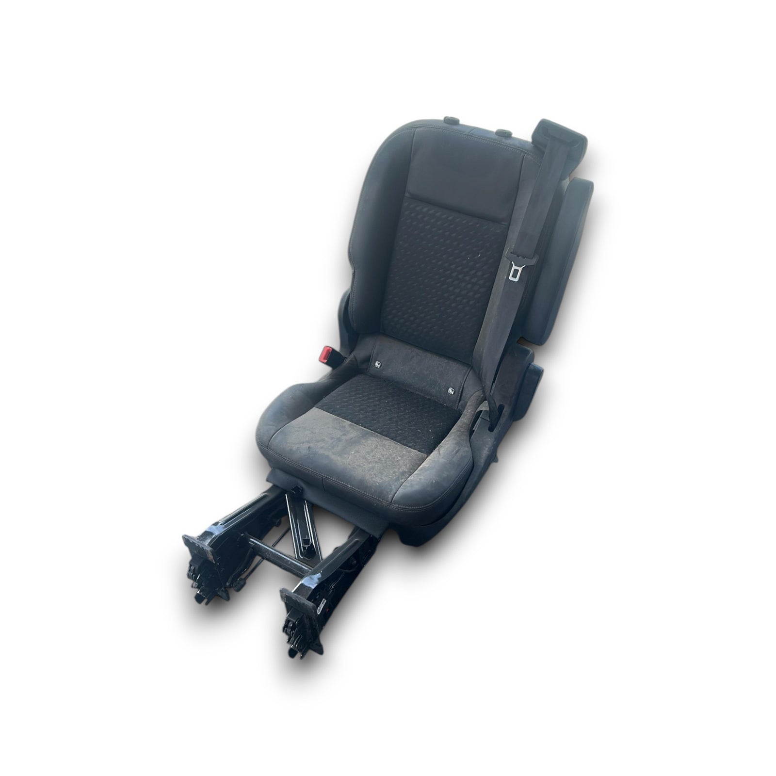 Sedile posteriore passeggero in stoffa e pelle nero Ford Tourneo Custom I (2018 > 2023) 8 posti