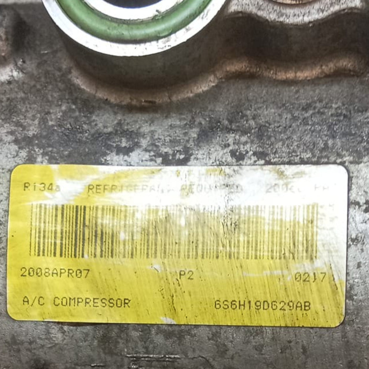 Airconditioningcompressor ford fiesta cod . 6s6h19d629ab 1.2 benzine (2008 > 2017) 