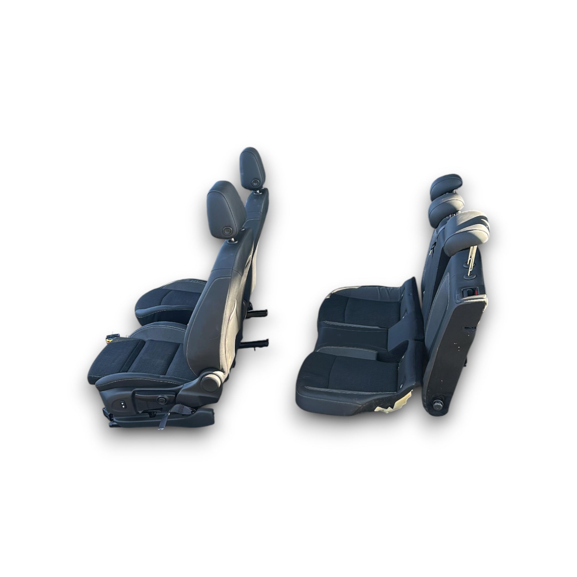 Polsterung / Sitze aus schwarzem Leder und Stoff Opel Astra K (2015 > 2021) 