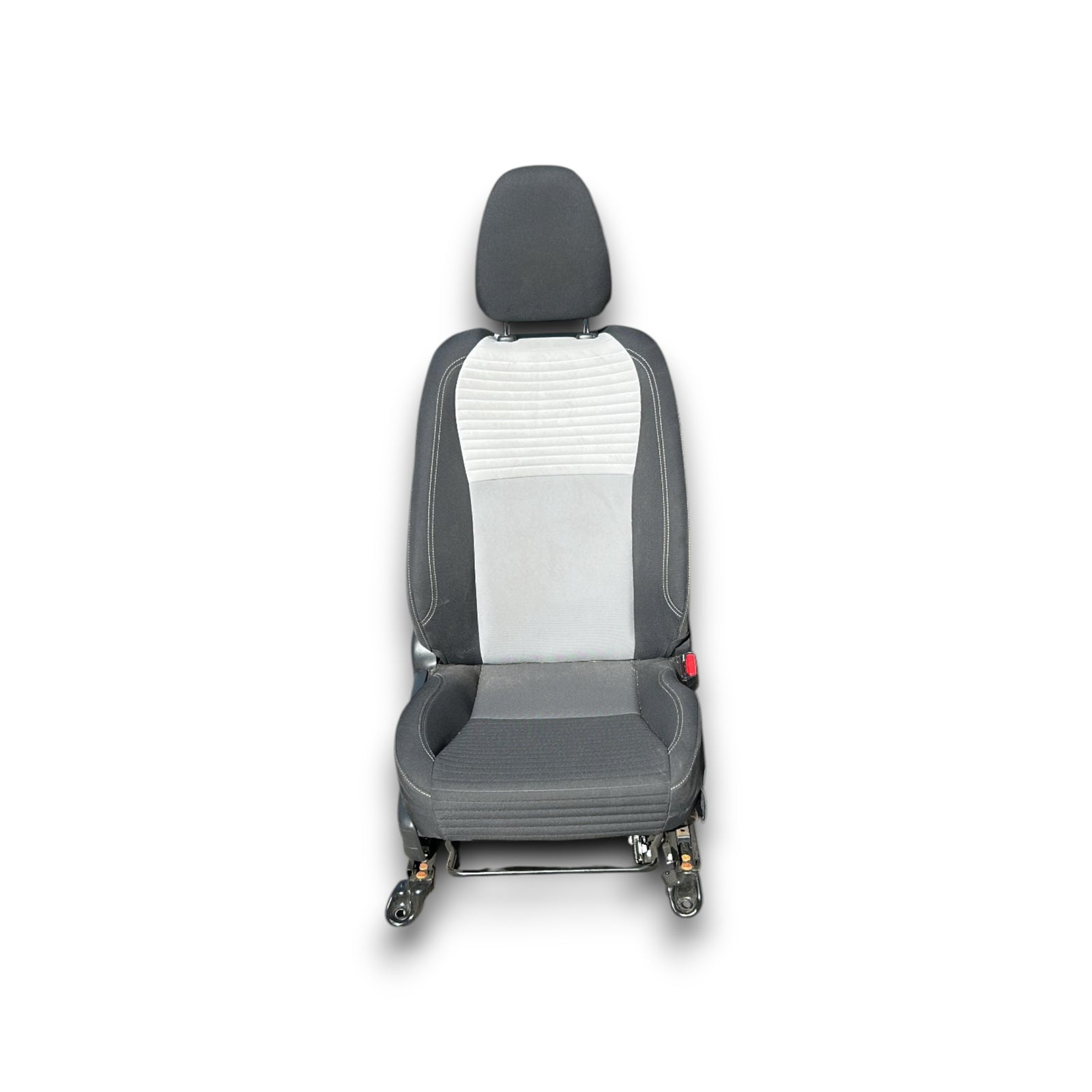 Voorkant passagiersstoel Toyota Yaris C (XP130) (2011 > 2019) in zwart en grijs stof 