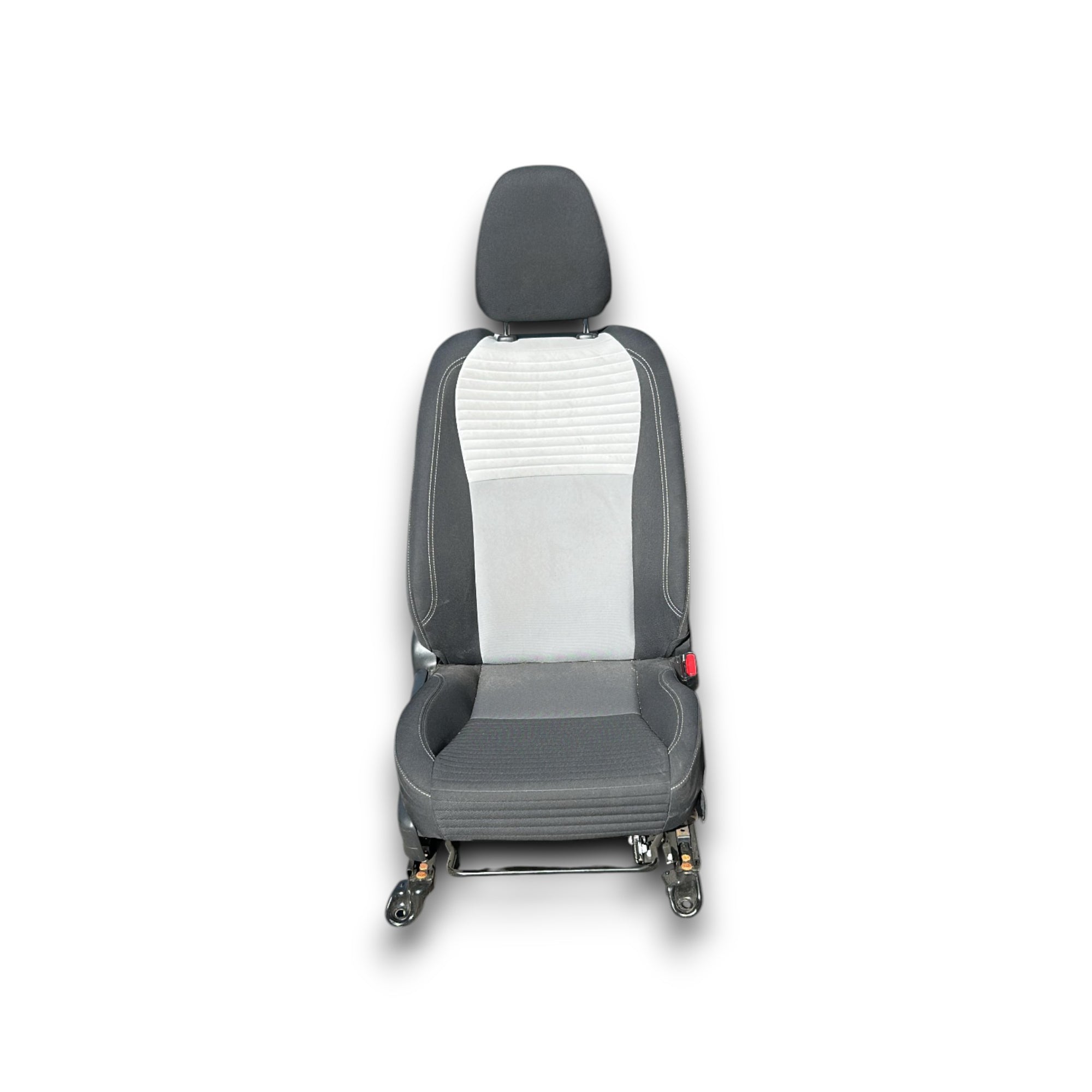 Voorkant passagiersstoel Toyota Yaris C (XP130) (2011 > 2019) in zwart en grijs stof 