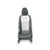 Voorkant passagiersstoel Toyota Yaris C (XP130) (2011 > 2019) in zwart en grijs stof 
