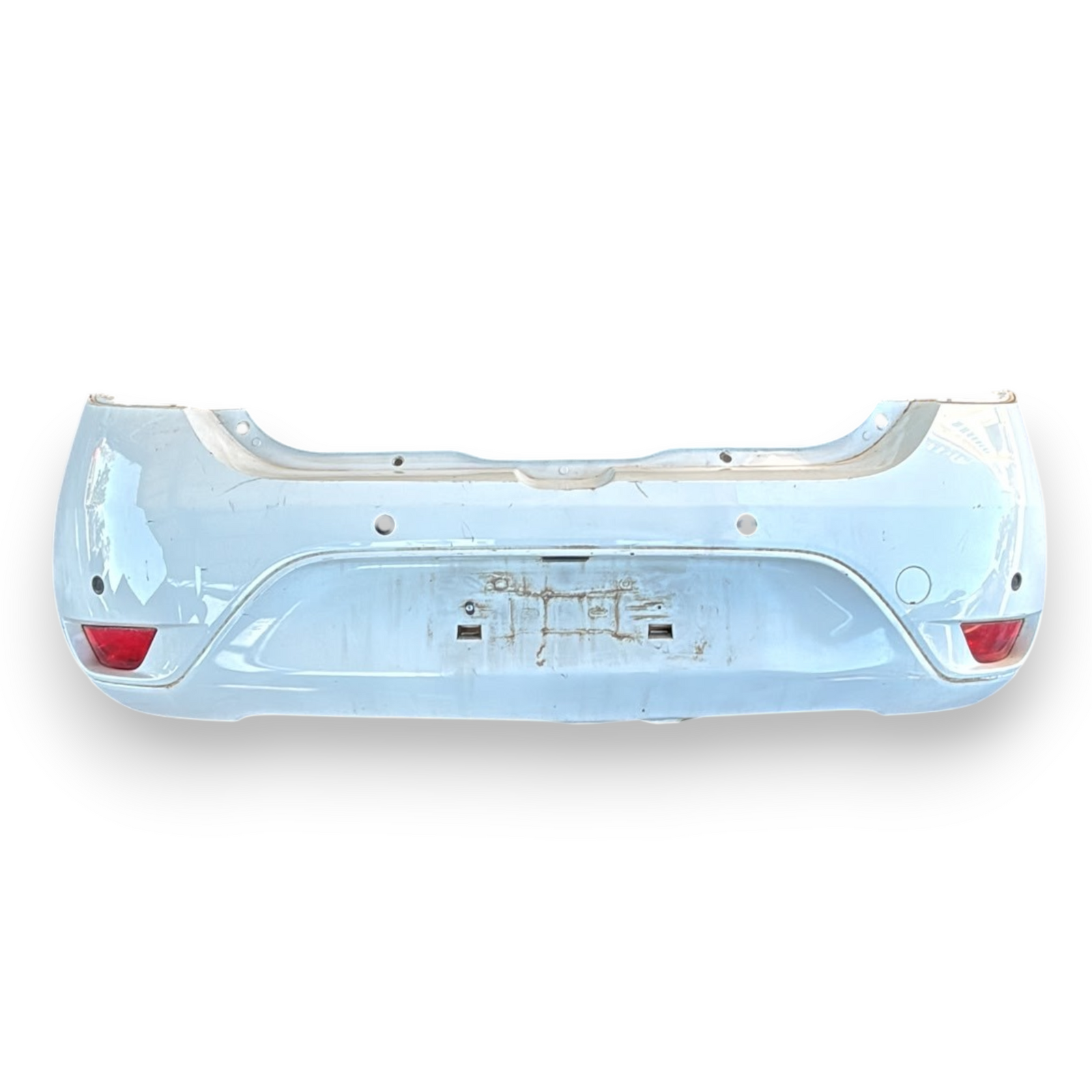 Pare-chocs arrière blanc Dacia Sandero II code : 850229955r (2012-2021) 