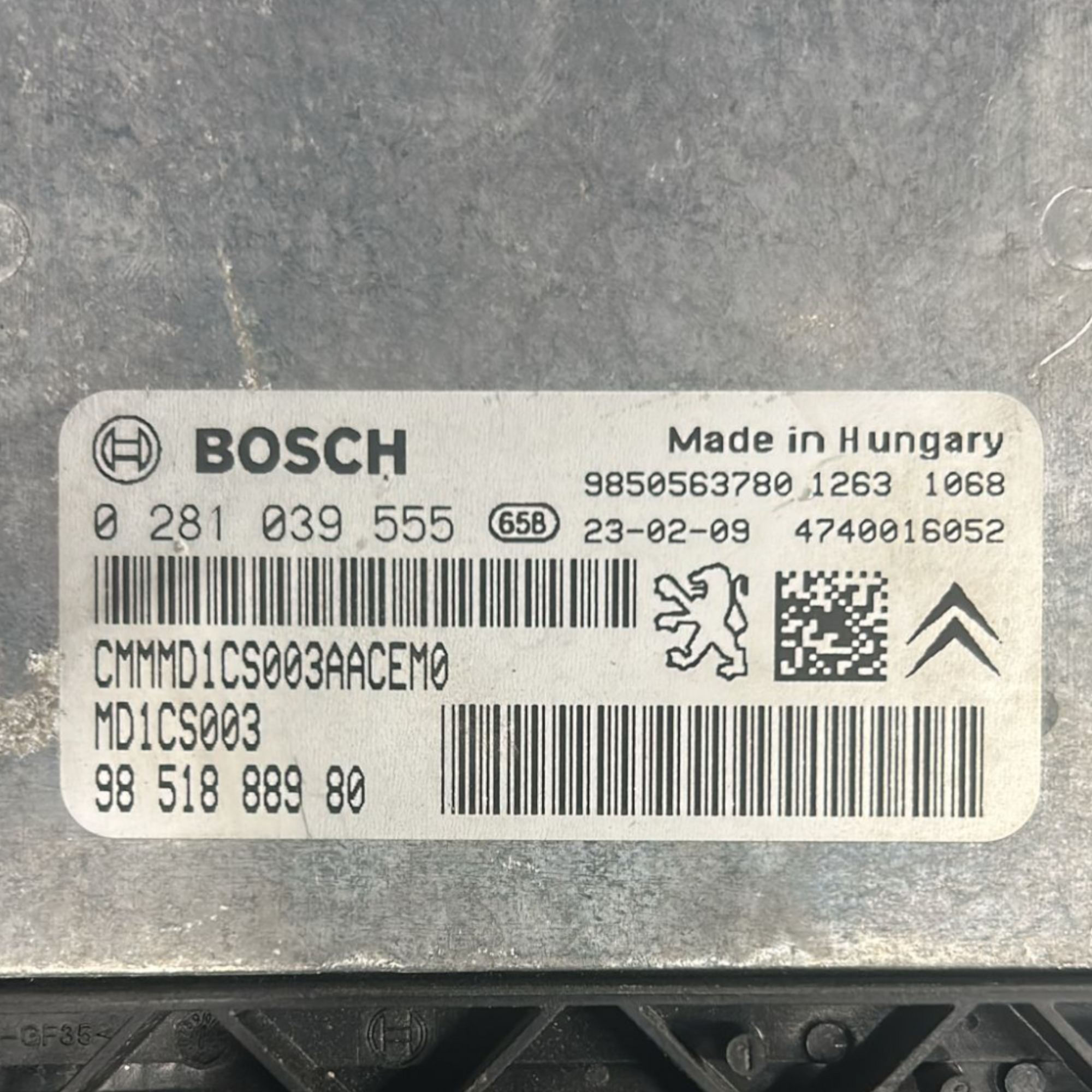 Centralina ECU motor Citroën Berlingo 1.5 diesel código: 9851888980 (2018 >) 
