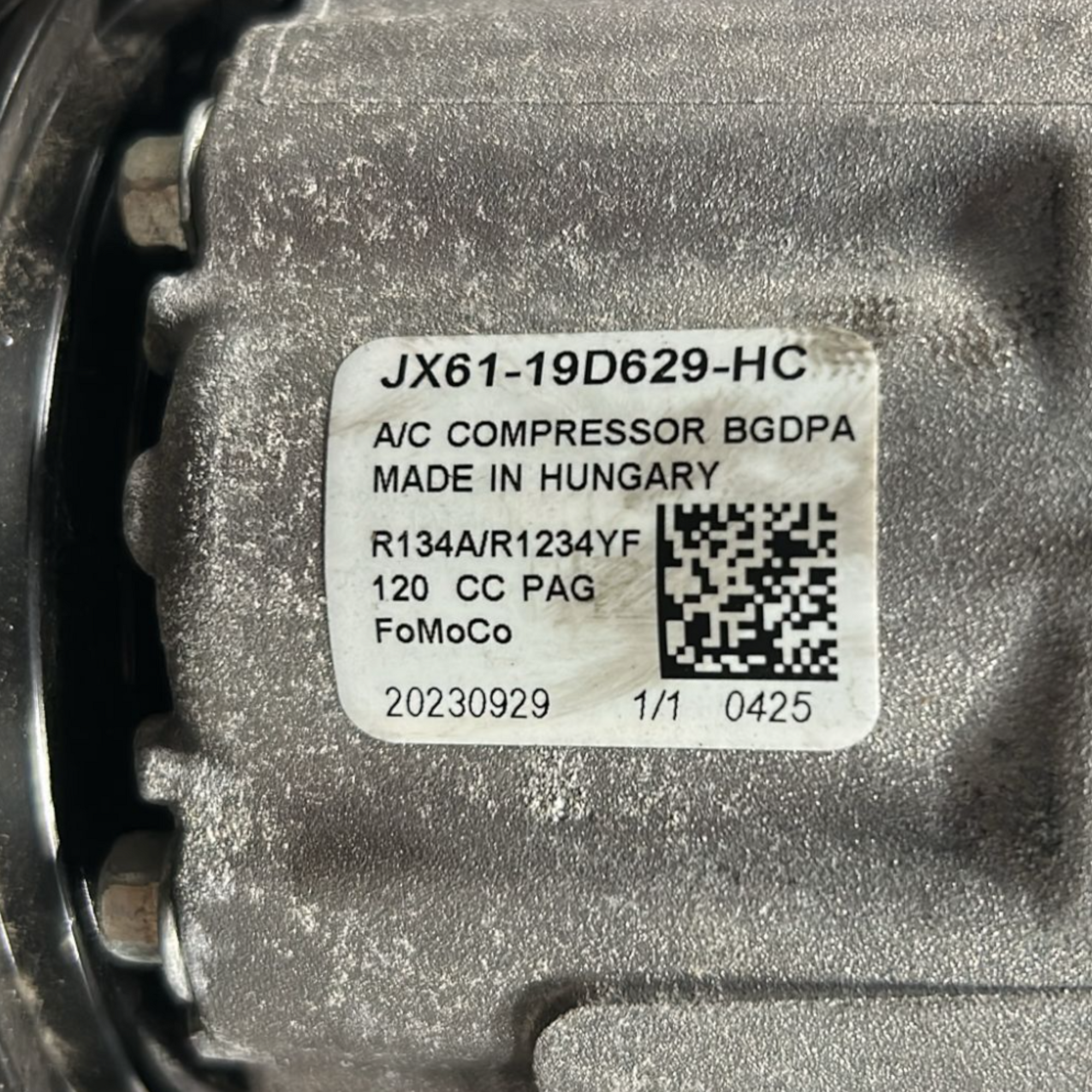 Compresseur de climatisation Ford Focus 1.0 essence / hybride code : JX61-19D629-HC (2018 > 2025) 
