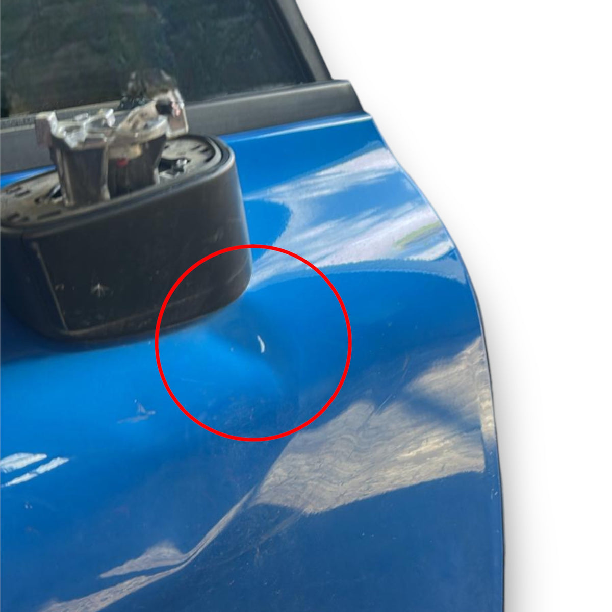 Rechter voorportier blauw Fiat 500X (2014 > ) deur / klep 