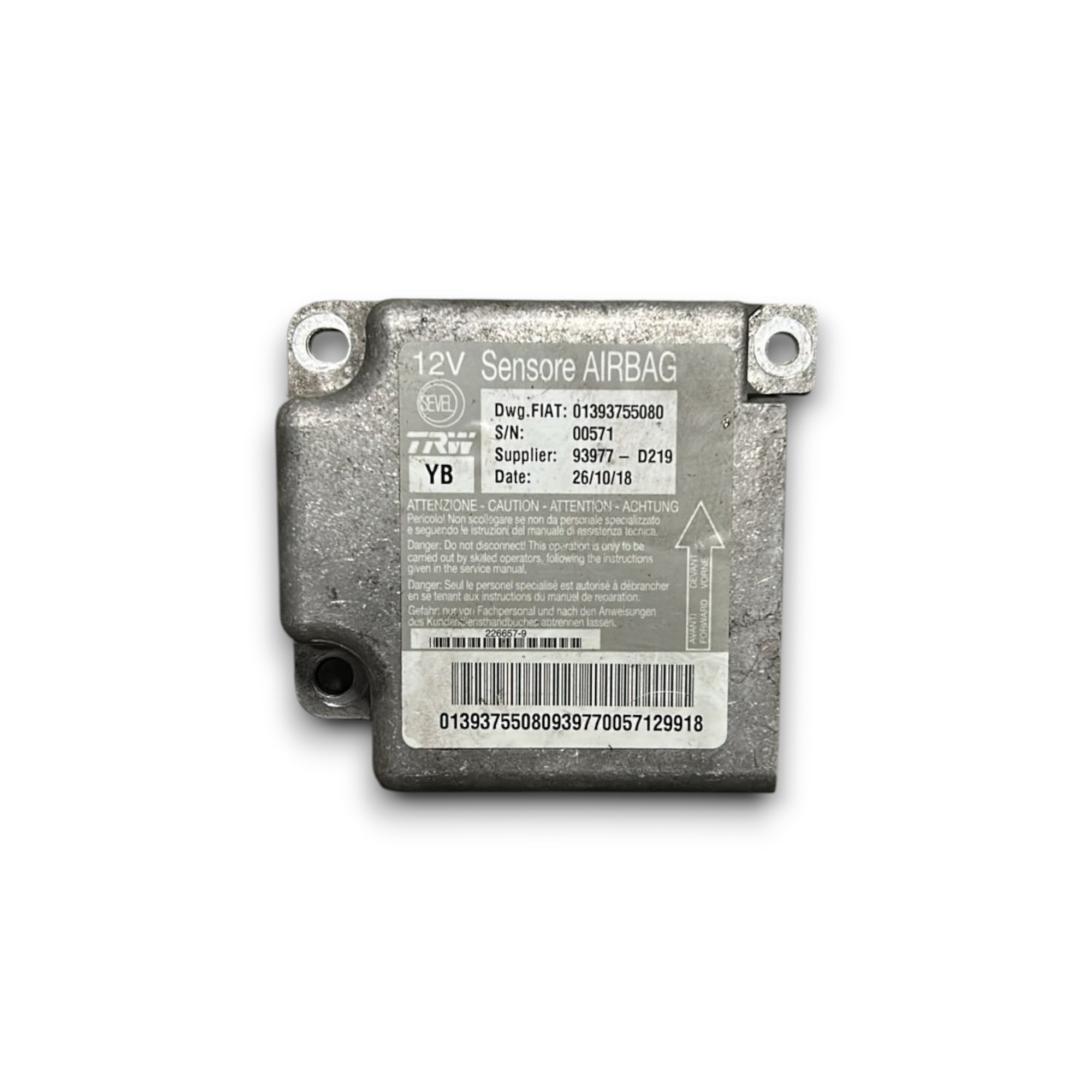 centralna enota airbag fiat ducato koda:01393755080 (2014 >) 