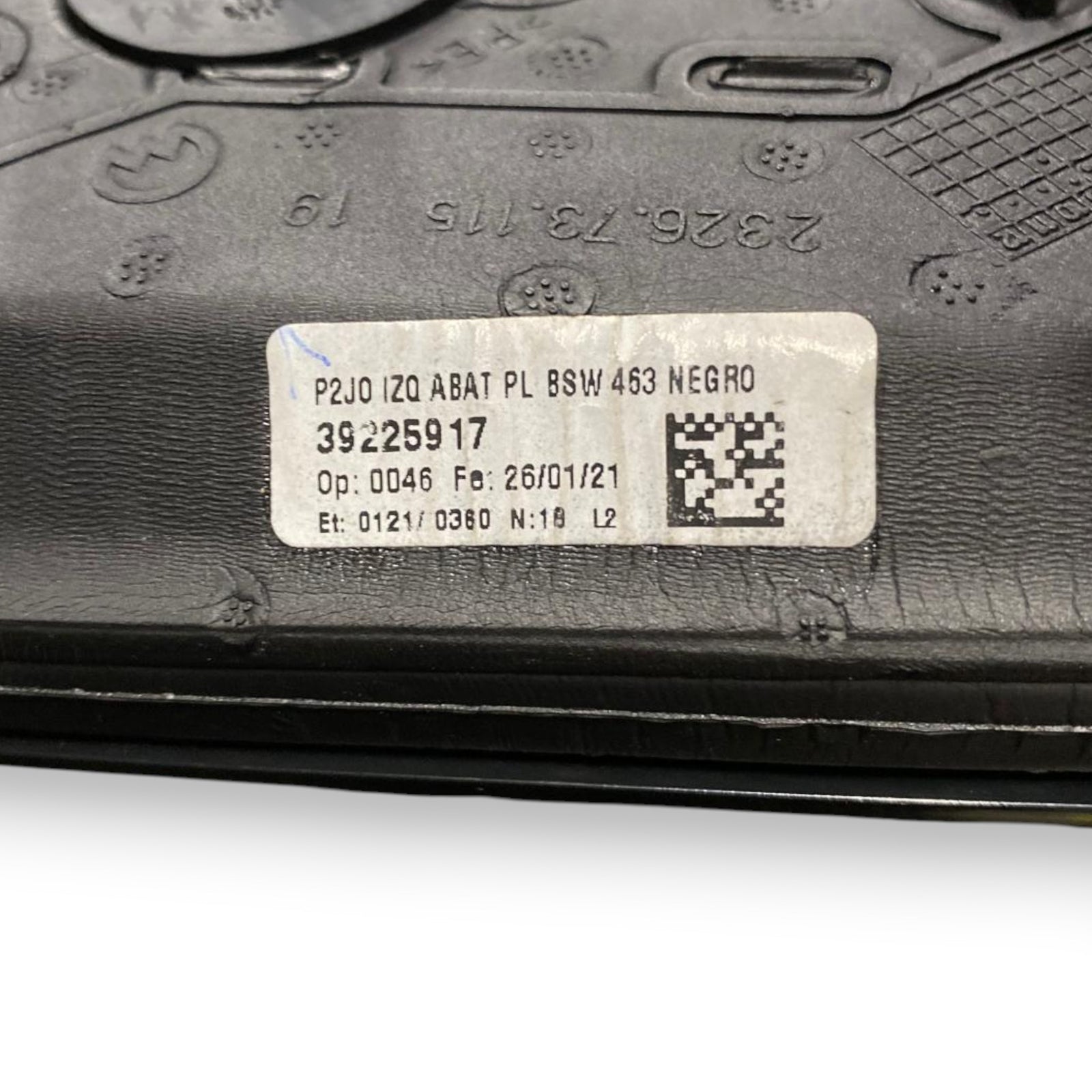 Espelho / espelho retrovisor externo esquerdo (SX) 6 pinos Volkswagen Polo 6R (2009-2017) COD: 39225917