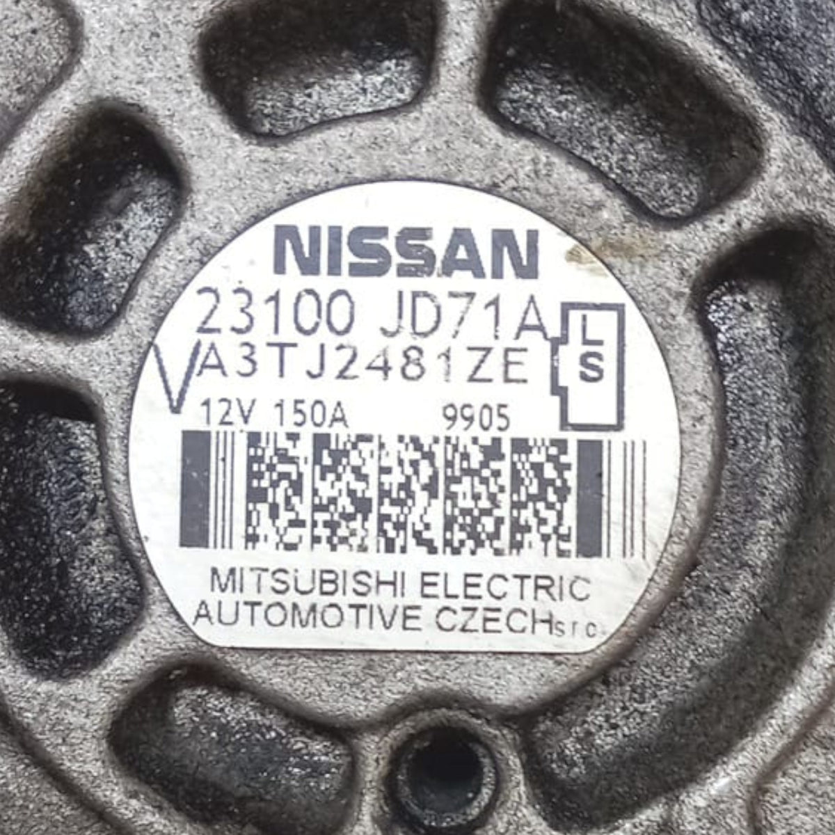 Generator nissan qashqai j10 cod . 23100jd71a 2.0 diesel (2006 > 2014) 