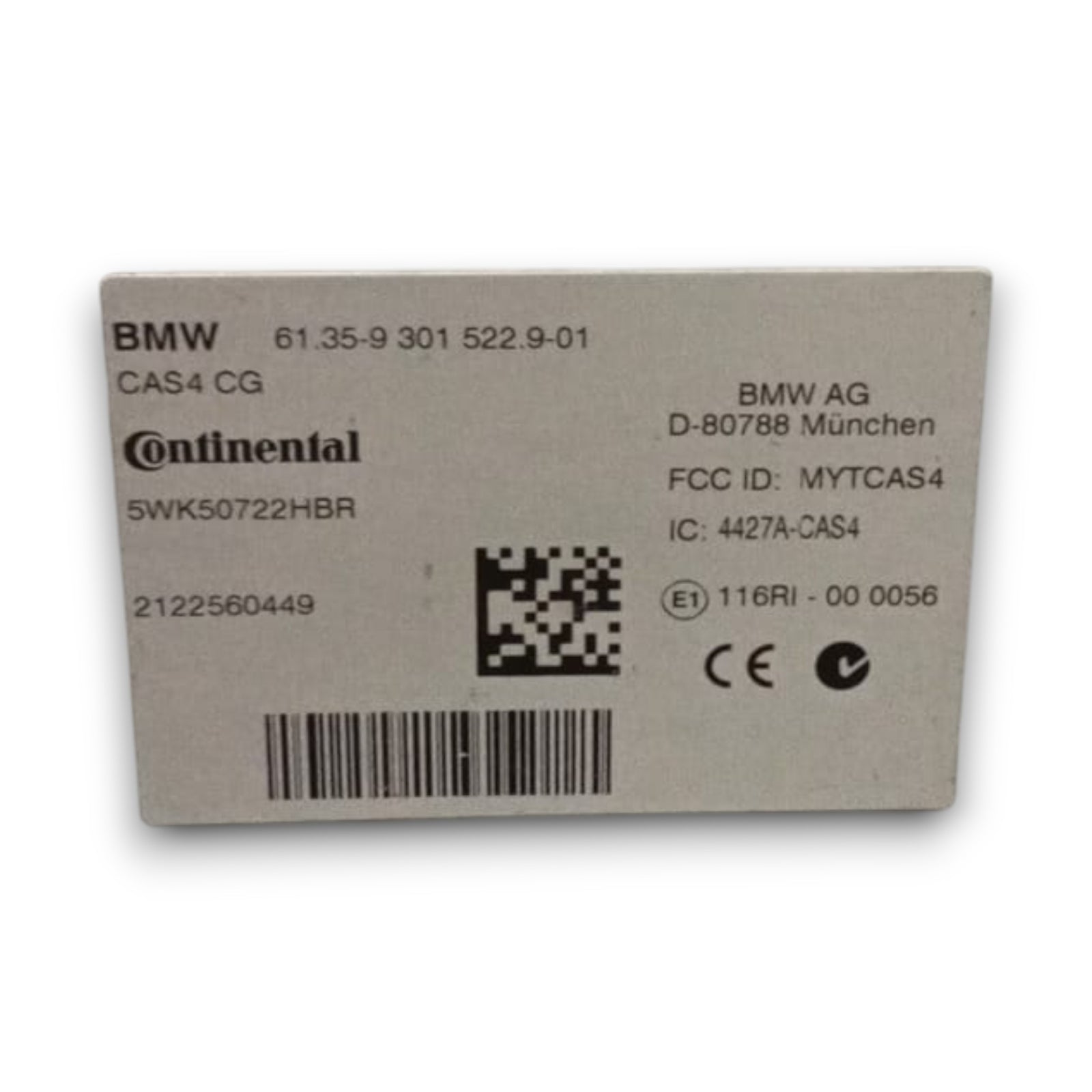 Centralina comfort bmw serie 5 f10 cod . 5wk50722hbr (2010 > 2017)