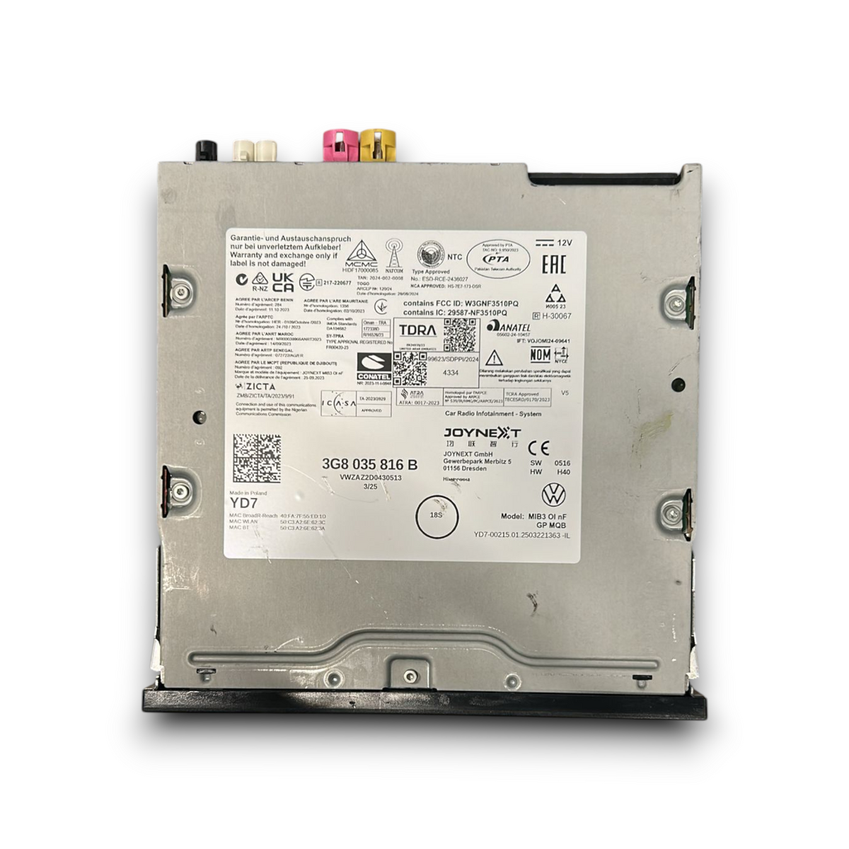 Stereo / autoradio volkswagen t-roc cod:3G8035816B (2017 &gt;)