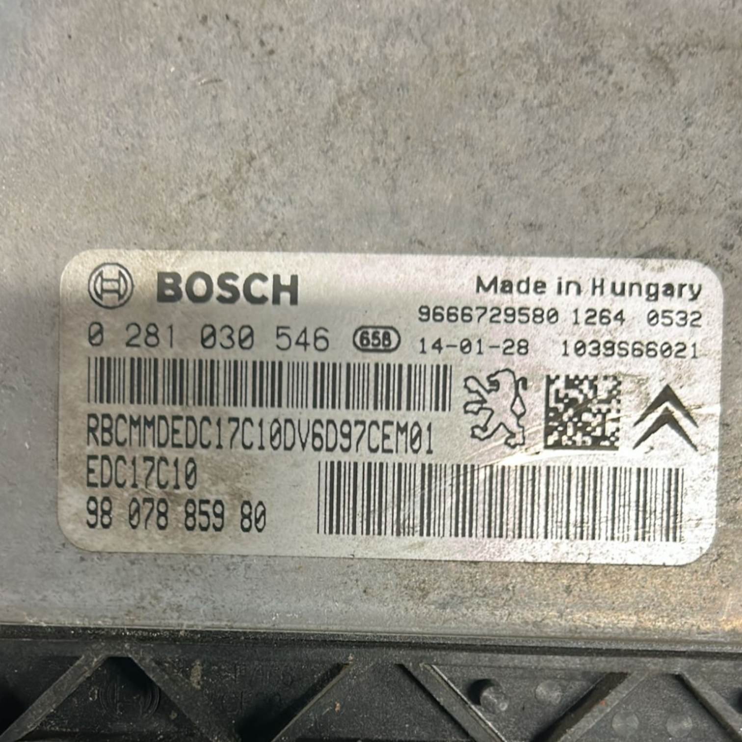 Central électrique moteur peugeot 2008 1.6 diesel cod:9807885980 (2013 > 2019) 