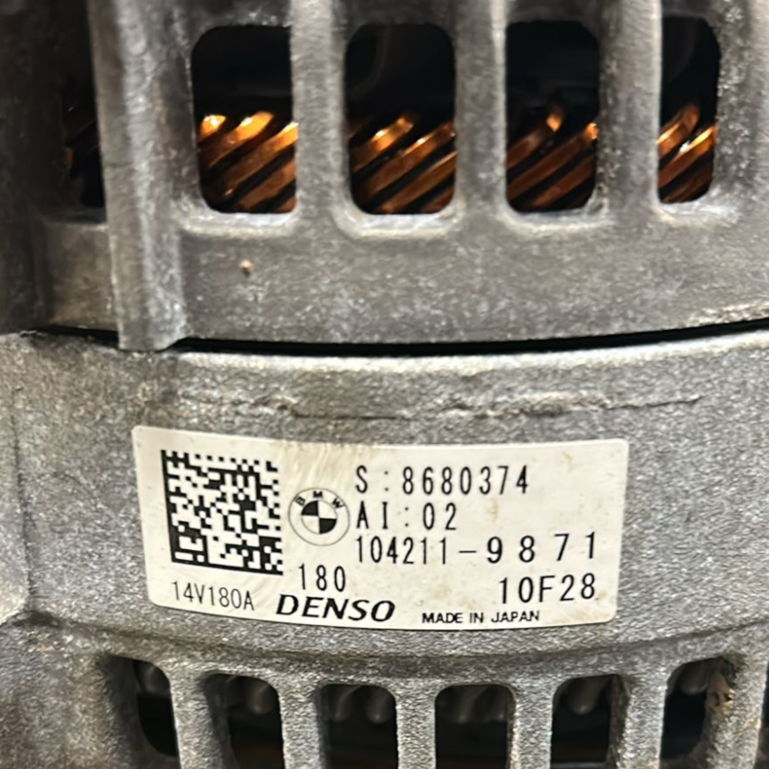 Alternator bmw serija 2 gran coupé 1.5 bencin koda:104211-9871 (2019 >) 