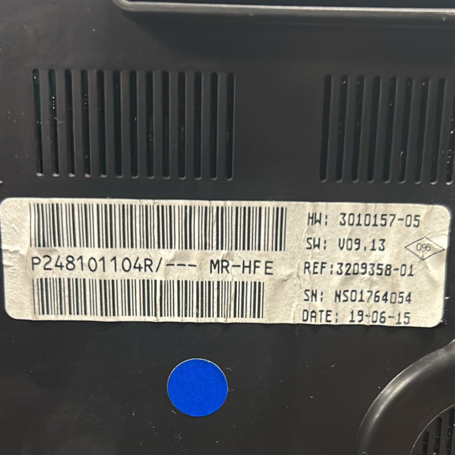 Compteur kilométrique / tachymètre renault kadjar 1.5 diesel cod:248101104R (2015 > 2022) 