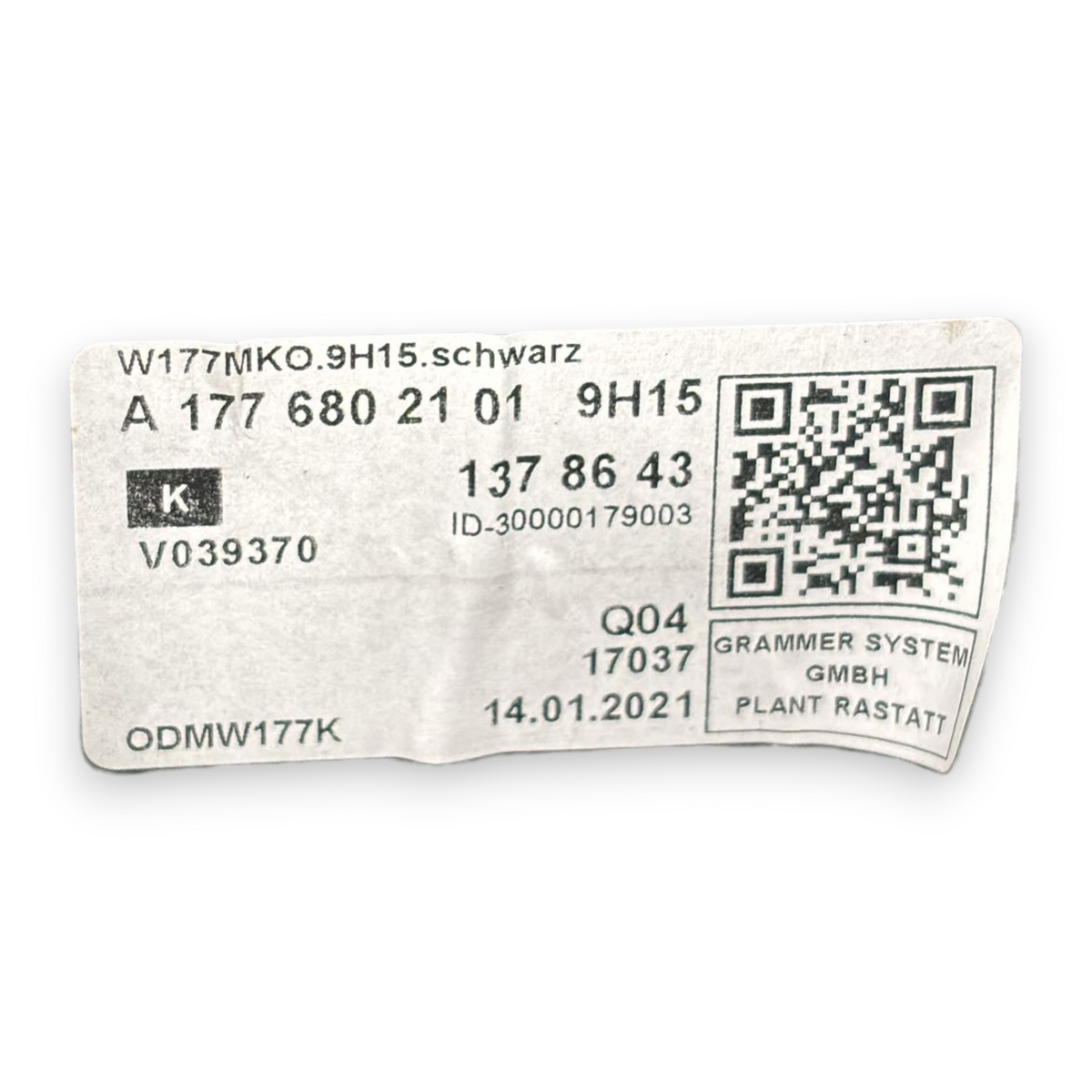 Tunnel centrale + bracciolo mercedes-benz cla x118 cod:a1776802101 (2019-) + presa