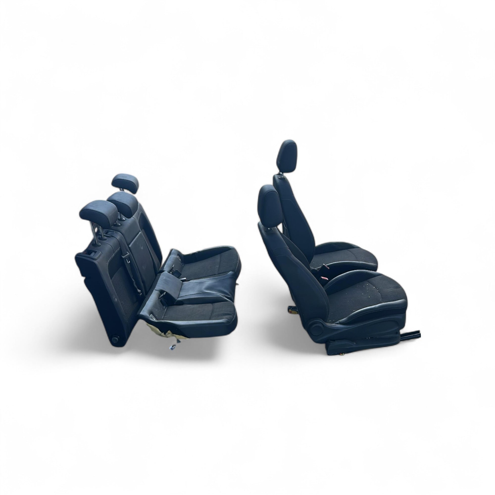 Polsterung / Sitze aus schwarzem Leder und Stoff Opel Astra K (2015 > 2021) 