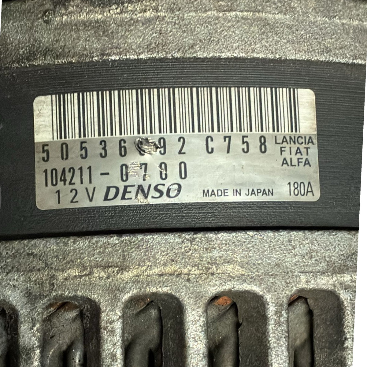Alternator alfa romeo stelvio code . 50536692c758 2.2 diesel (2016 >) 