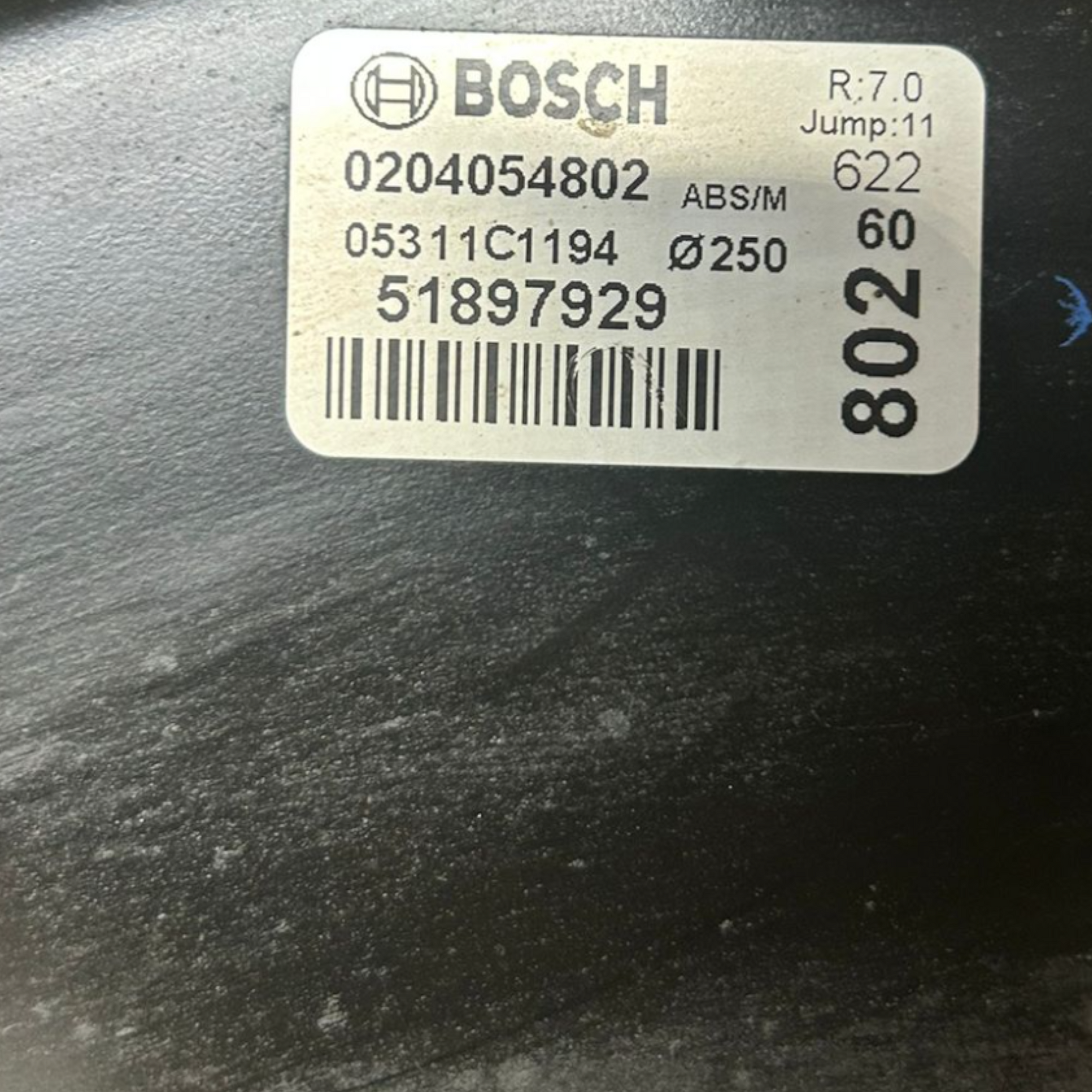 Pompa servofreno fiat doblo 1.6 diesel cod:51897929 (2009 > 2022)