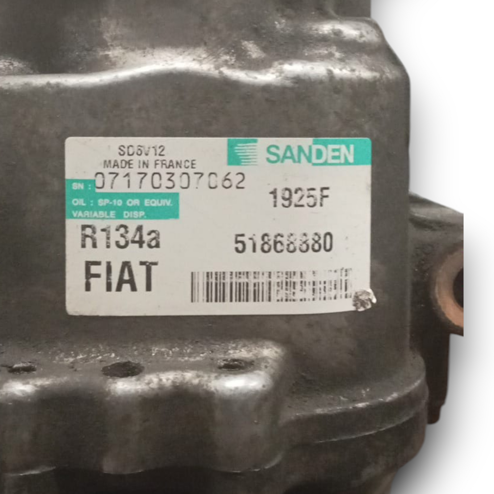 Compressione aria condizionata  fiat doblo  cod . 51868880 1.6 diesel ( 2009 > 2022 )