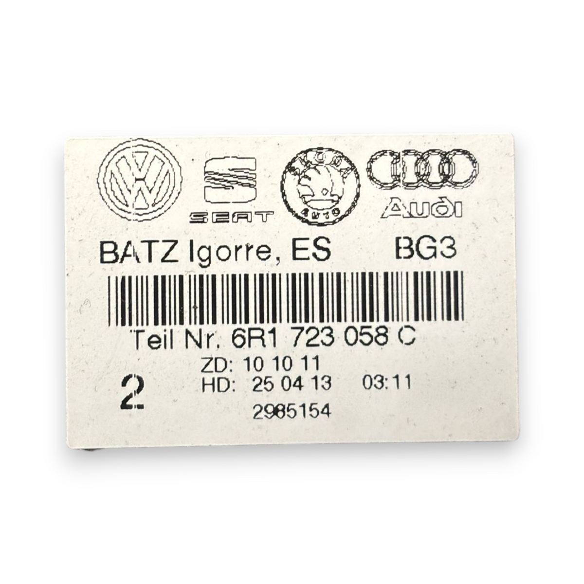 Pedaliera audi a1 8x 1.6 diesel cod:6r1723058c (2010-2017)