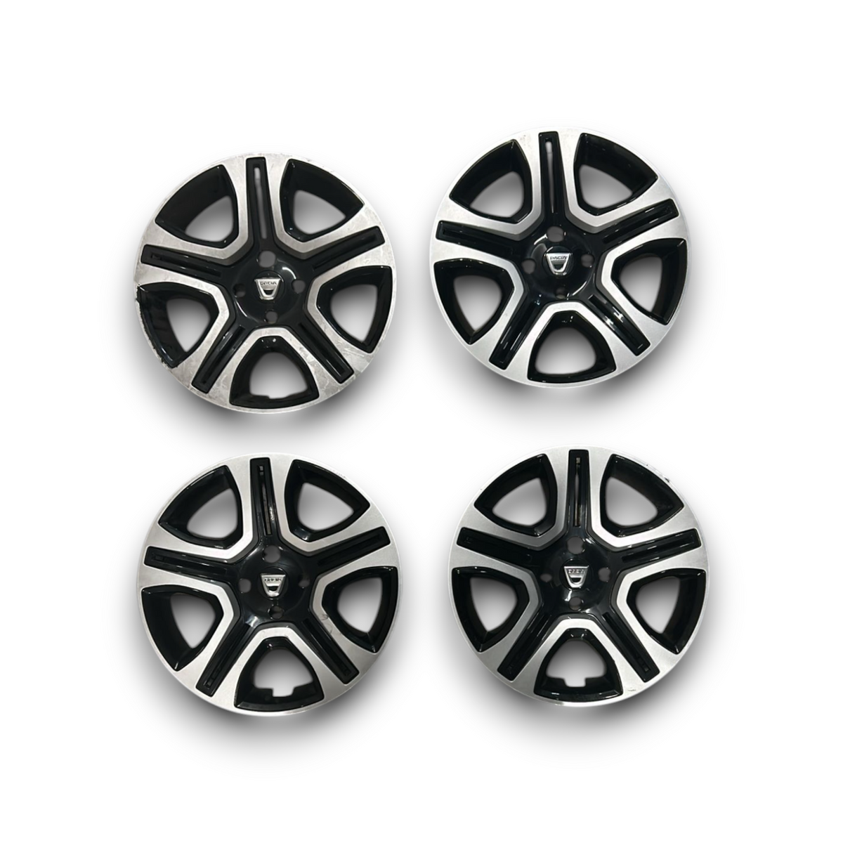 Set 4 Coppa Ruota / Copricerchi (16&quot;) Dacia Sandero III cod.403155015R (2012-2020) cod.403153644R cod.403153179R