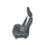 Voertuigstoel bestuurder Toyota Yaris C (XP130) (2011 > 2019) in zwart en wit stof 