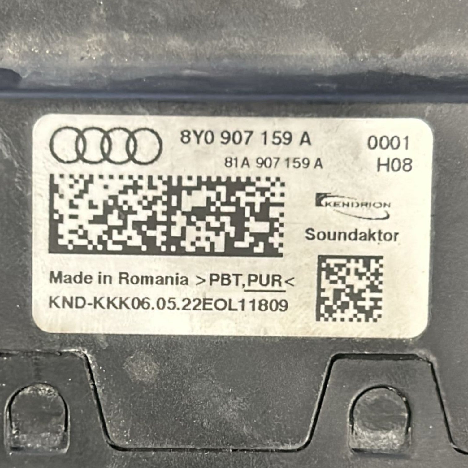 Centralina controllo rumore d'impatto audi rs3 cod:8Y0907159A (2021 >)