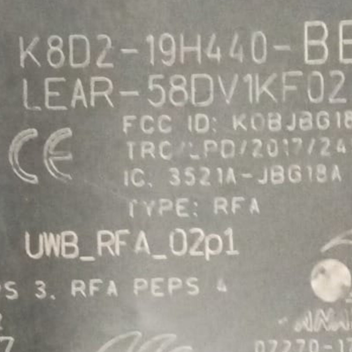 Centralina keyless range rover evoque I cod . 58dv1kf02 (2011 > 2018) 