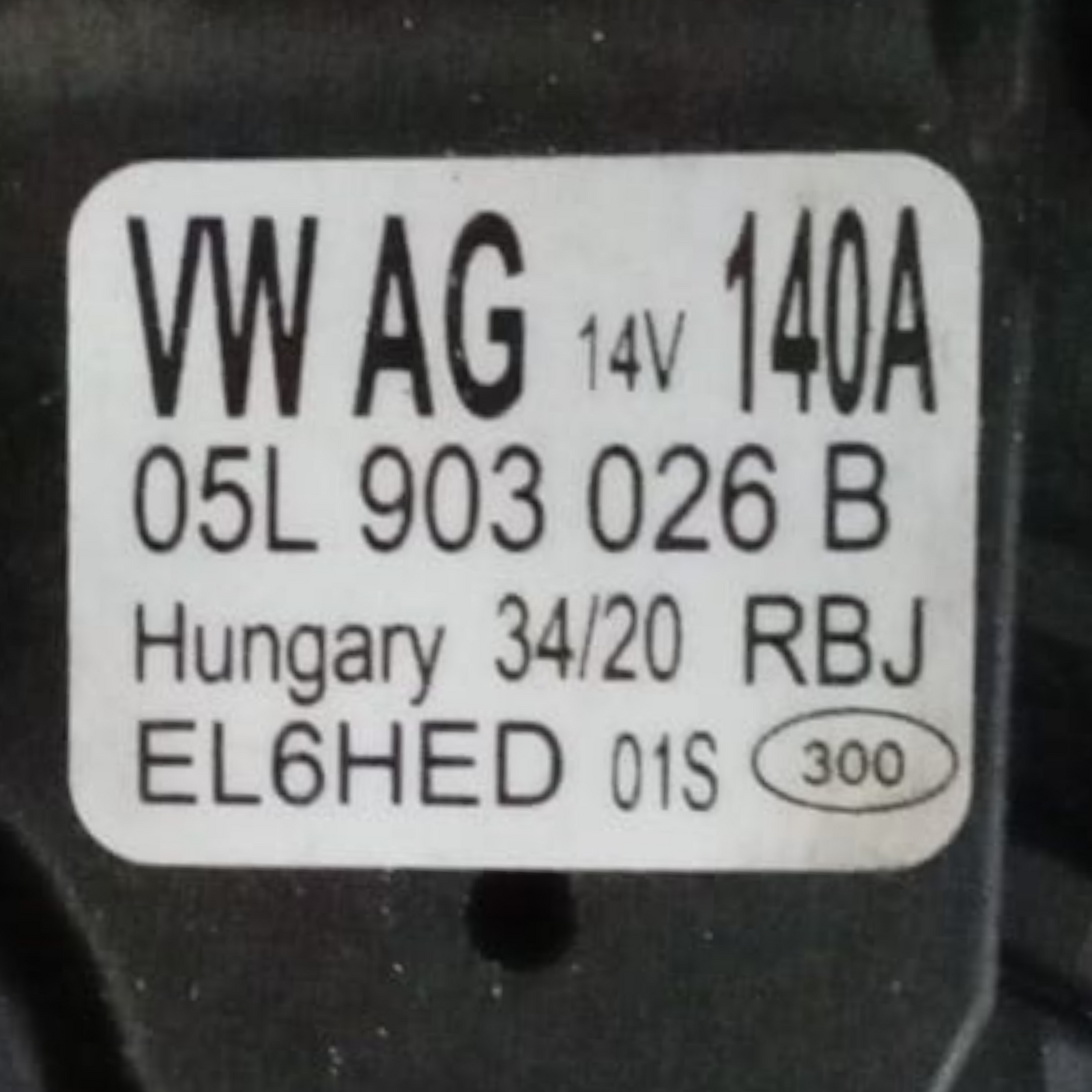 Alternator audi a3 8y kod . 05l903026b 2.0 dizel (2020 >) 