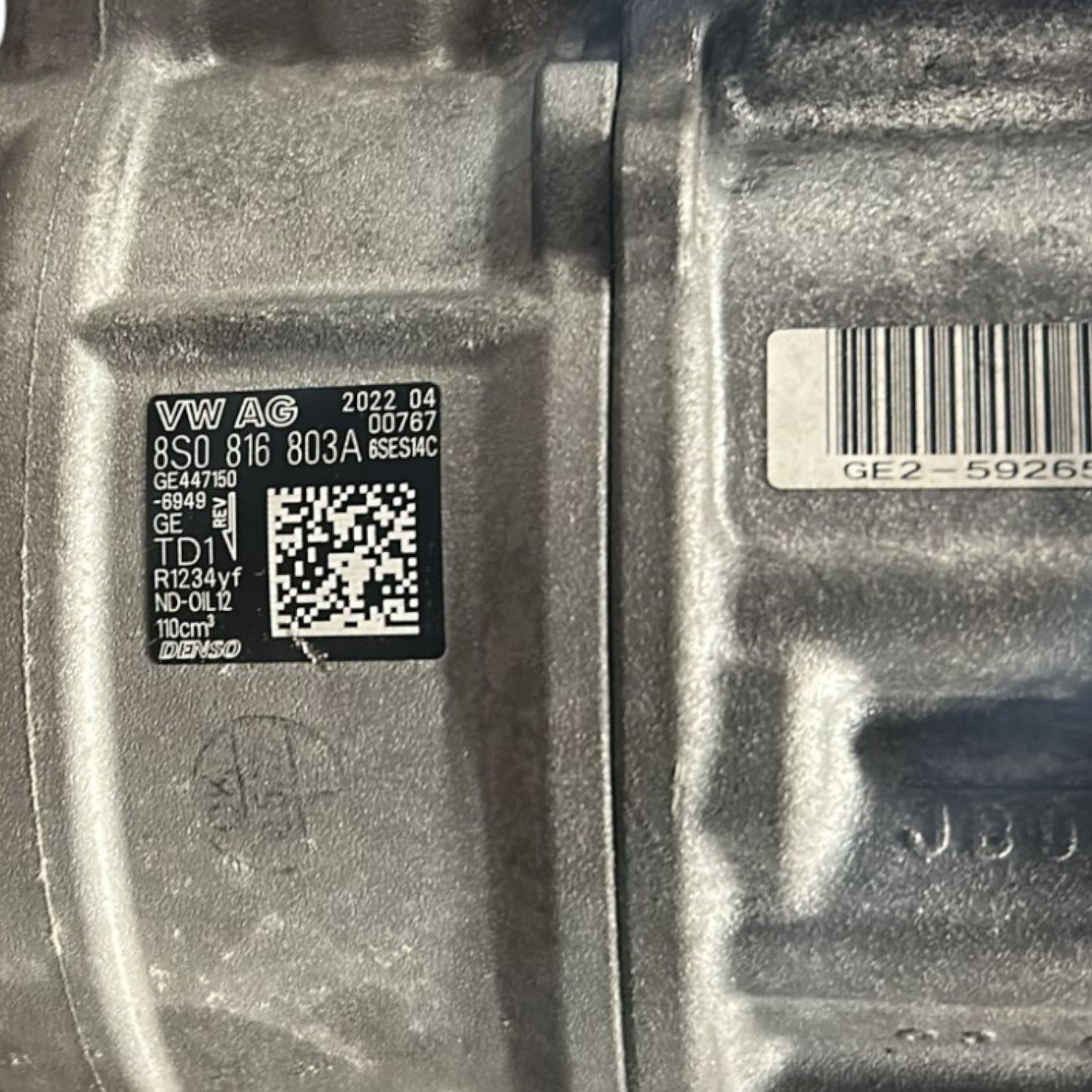 Klimakompressor Audi RS3 2.5 Benzin Cod: 8S0816803A (2021 >) 