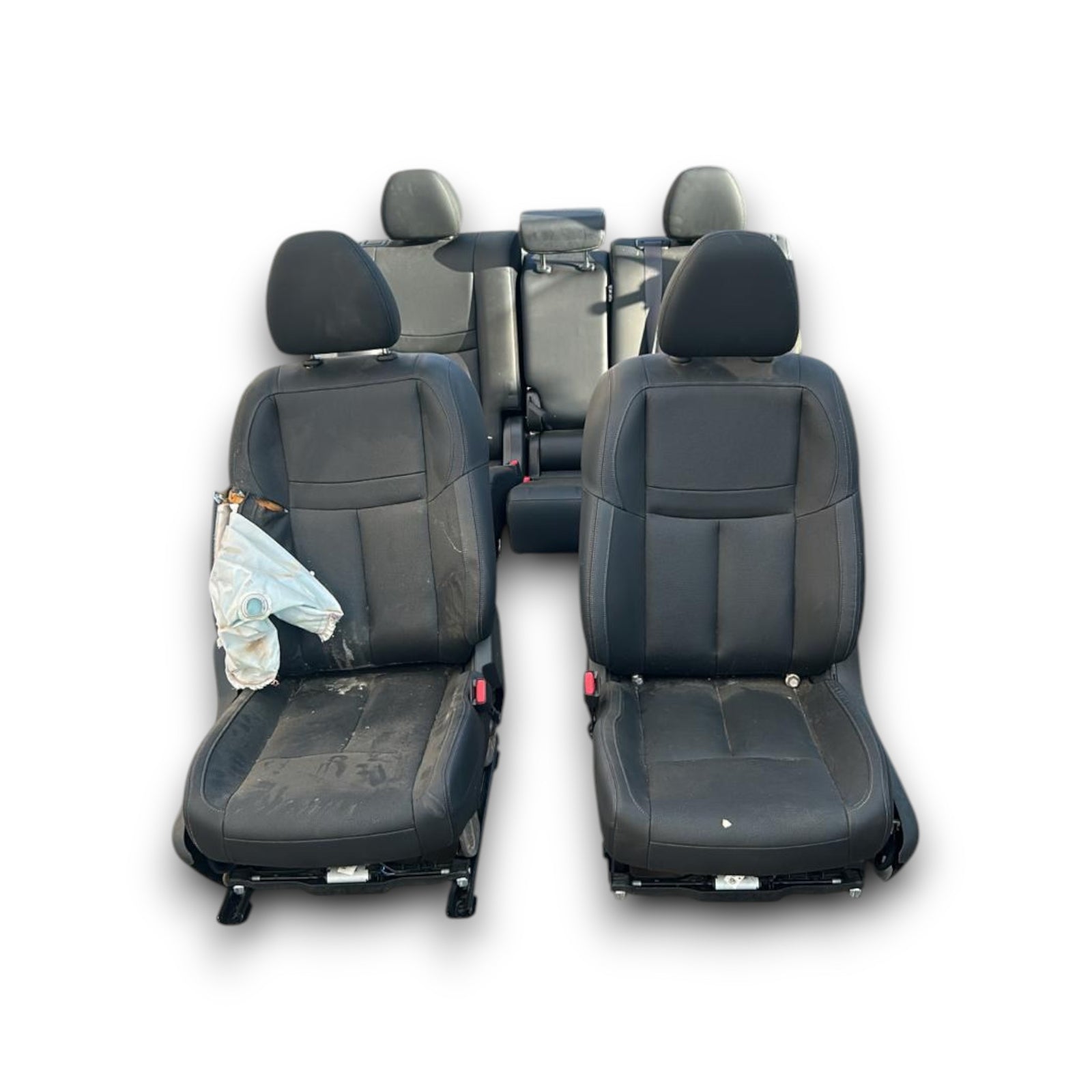 Obloga / sedeži iz črne usnjene Nissan X - Trail (T32) (2014 > 2020) 