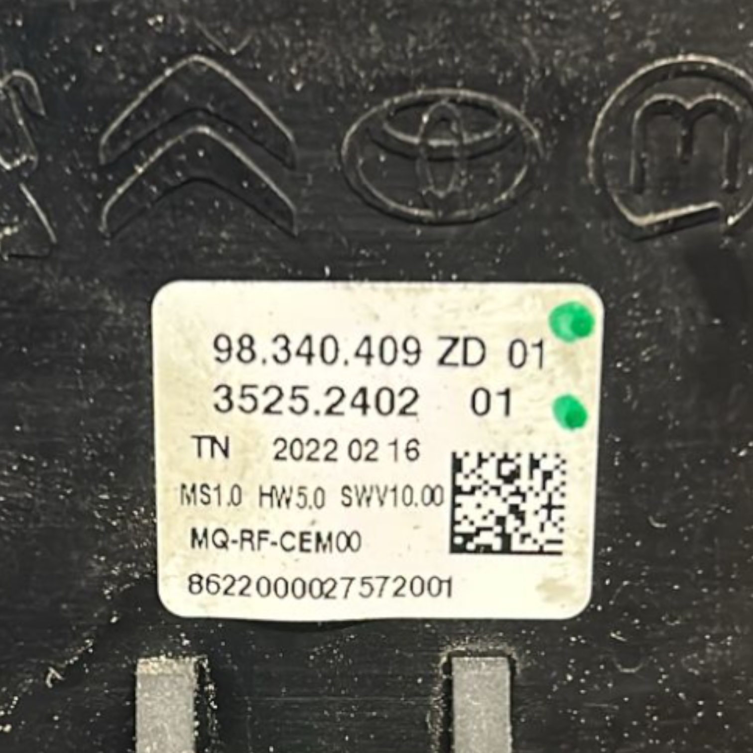 Commandes de climatisation Citroën Berlingo code : 98340409zd (2018 >) 