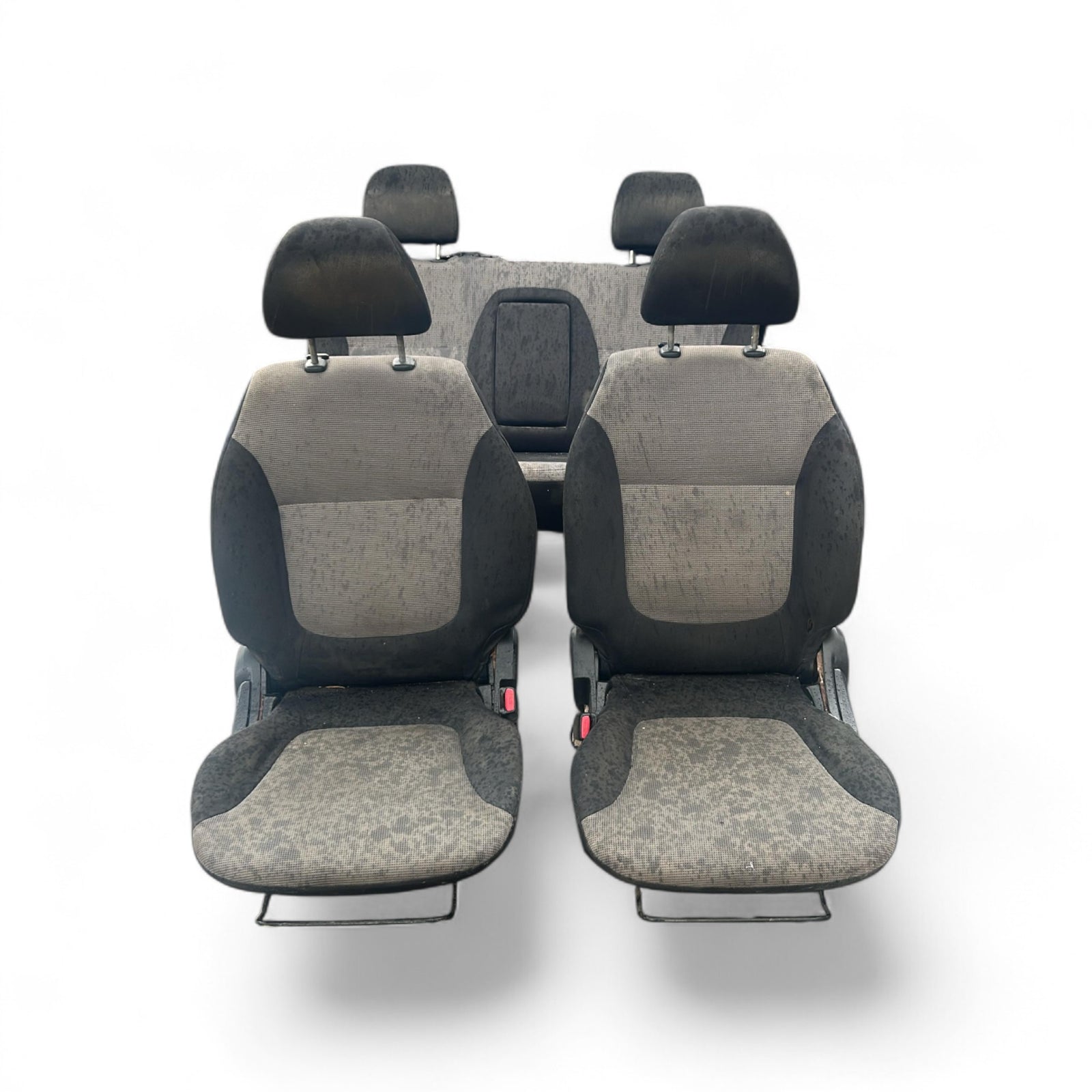 Tappezzeria / sedili in stoffa neri e grigi Mitsubishi L200 (KA / KB) (2006 > 2014)