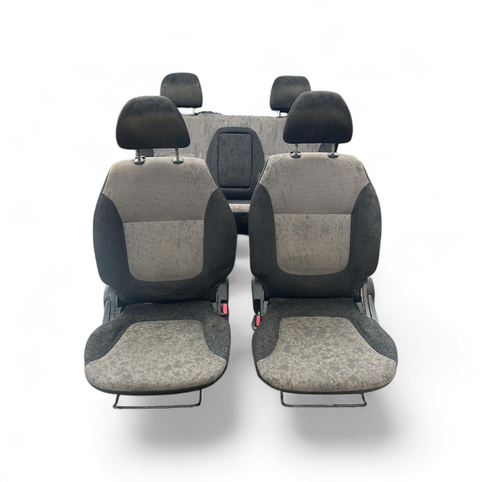 Tappezzeria / sedili in stoffa neri e grigi Mitsubishi L200 (KA / KB) (2006 > 2014)