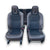 Toyota IQ (2008 > 2015) Polsterung / Sitze in braunem und schwarzem Leder und Stoff 