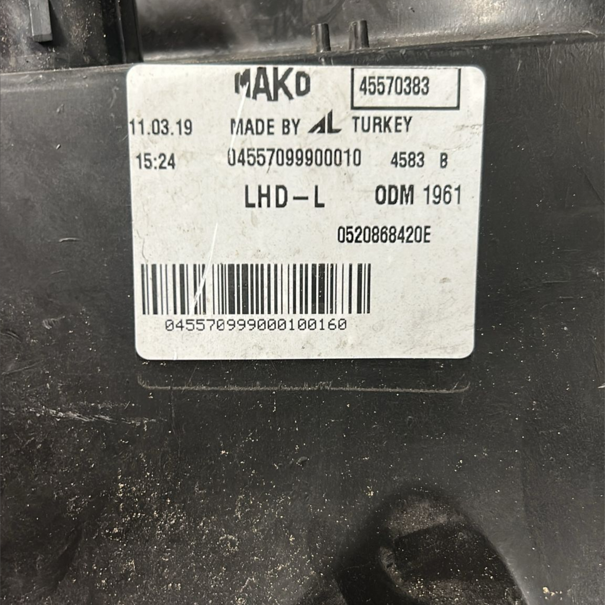 Žaromet / prednja luč levo fiat fiorino koda:0520868420e (2007 >) 