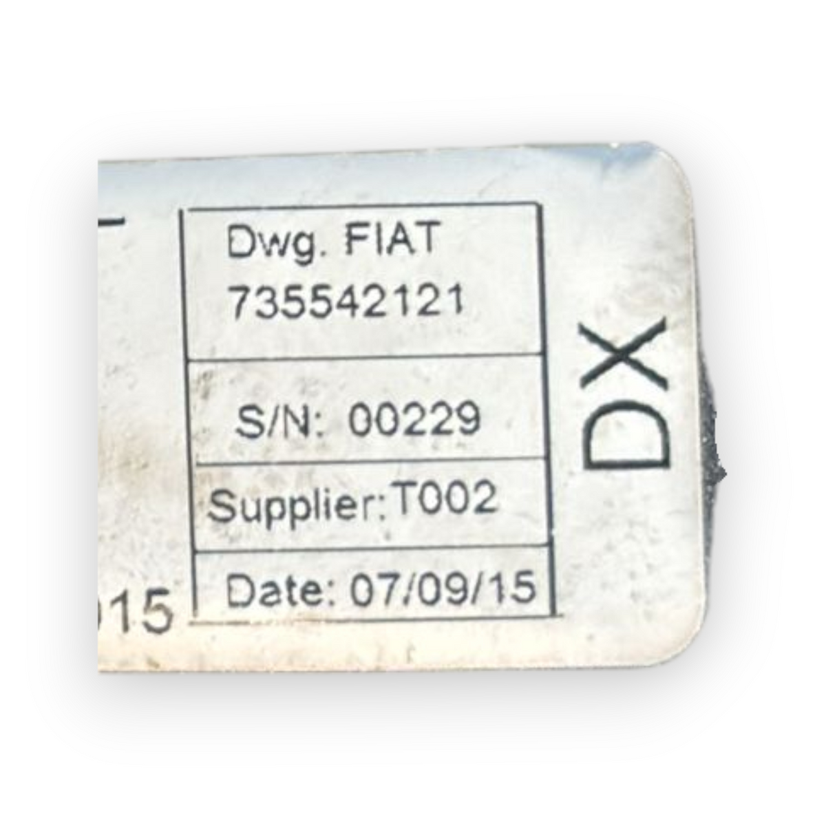 Cintura di sicurezza posteriore destra (dx) fiat qubo cod:735542121 (2008-2019)