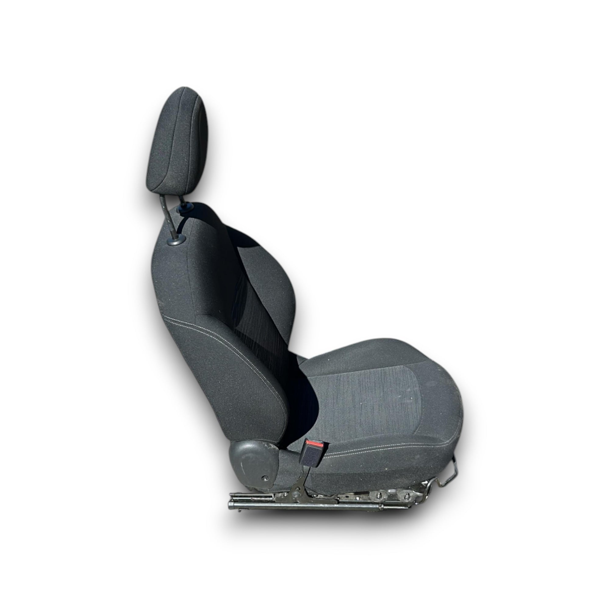 Voorstoel bestuurder Peugeot 208 I (2012 > 2019) in zwart en grijs stof 