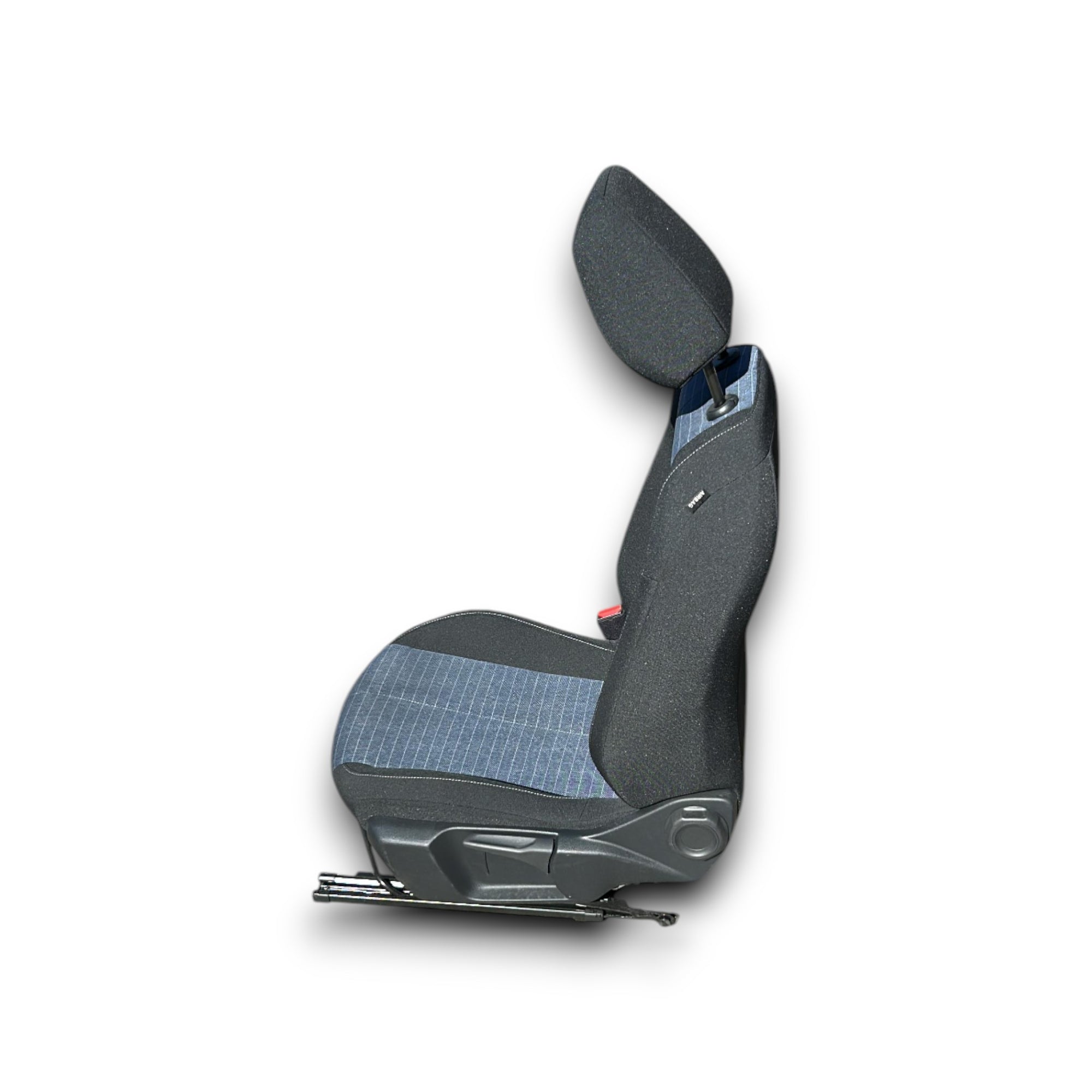 Vooraan bestuurdersstoel Opel Corsa F (2019 > ) in zwart en blauw stof 